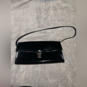 Vintage Nine West patent leather shoulder handbag